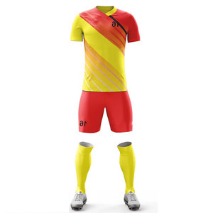ชุดฟุตบอลคอลเลคชั่นใหม่รับซัมเมอร์ ขายส่งเสื้อผ้าสำหรับทีมสโมสร ชุดแข่งพร้อมกางเกงขาสั้น ชุดพิมพ์ลาย ชุดฟุตบอล แห้งเร็ว - Product Image 6