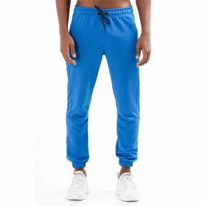 <b>Mens</b> Blue Breathable Polyester Summer Jogger Pants Athletic Sweatpants Elastic Waist Drawstring <b>Cuffed</b> Casual Sports <b>Trousers</b> - Product Image 1