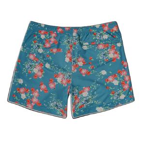 Short de gymnastique en maille imprimé de fleurs de haute qualité Short en maille de basket-ball à sublimation en polyester avec logo personnalisé pour hommes - Product Image 2