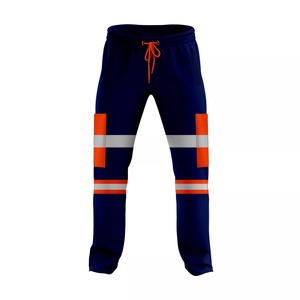Pantalon de sécurité pour hommes, style tendance, réfléchissant, haute visibilité, imperméable, ignifuge, en polyester, logo personnalisable, plusieurs options - Product Image 5