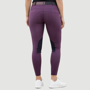 กางเกงขี่ม้าพรีเมียมพร้อมแผ่นรองเข่าแบบพลัม - Product Image 4