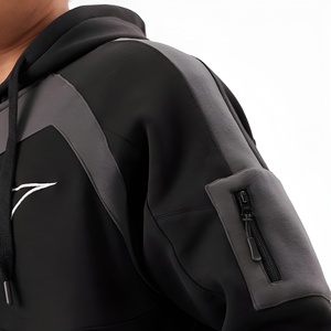 เสื้อฮู้ดซิปผู้ชายไซส์ใหญ่ แขนยาว สไตล์สตรีทแฟชั่น สำหรับฤดูใบไม้ร่วงและฤดูหนาว ทรงหลวม ขายส่ง - Product Image 6