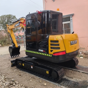 Excavatrice Sany 60c d'occasion, marque chinoise, matériel de construction d'occasion, mini-excavatrice Sany 60 de 6 tonnes à vendre. - Product Image 1