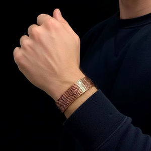 Energinox – Nouveaux ensembles de bracelets magnétiques en cuivre pur tressé pour la guérison et la santé - Product Image 6