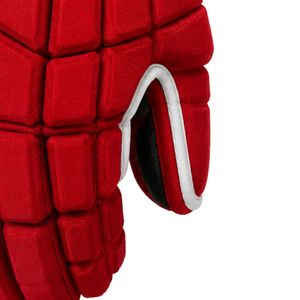 Red Ice Hockey Gloves Sports Protective Equipment Team <b>Game</b> Gear Training Gloves Outdoor Competition Wear for Hockey Players - Product Image 3