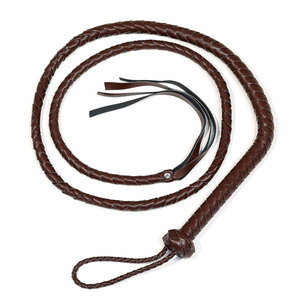 Fouet en cuir de qualité supérieure, qualité professionnelle, cuir véritable durable, prise en main solide, design flexible, parfait pour une utilisation en extérieur - Product Image 1