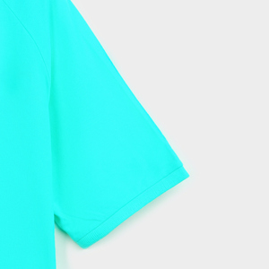 Blue <b>Turquoise</b> <b>Men's</b> Formal Short Sleeve for T-<b>Shirt</b> Comfortable Breathable Anti-Wrinkle Custom Design Pure Organic Cotton - Product Image 5