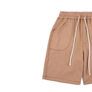 Short de bain pour homme avec doublure en maille solide, tenue décontractée, taille élastique, pantalon de couleur unie - Product Image 5