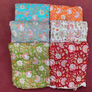 Tela de Algodón Estampada de Alta Calidad 100% Algodón Orgánico Peinado Liberty para Vestidos, Tela de Algodón Estampada a Mano al por Mayor - Product Image 1