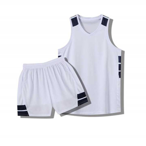 Uniforme de basket-ball en polyester pour hommes, respirant, imprimé par transfert thermique, maillot de sport, kit d'équipe athlétique, chemise d'entraînement - Product Image 3