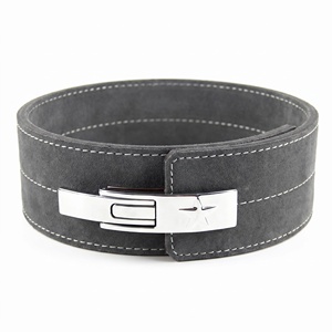 Ceinture de musculation professionnelle en cuir réglable, robuste, pour haltérophilie, powerlifting, squats et entraînement de force - Product Image 4