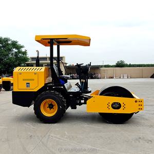 Kostenloser Versand Euro 5 EPA Hersteller 6 Tonnen Doppeltrommel-Vibrations walze mit voll hydraulischem System und Honda-Motor im Angebot - Product Image 4