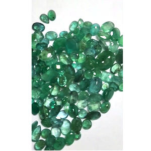146 Piezas de Esmeralda Zambiana Natural de 4mm - 12mm, Corte Ovalado Cuadrado, 103 Quilates, Lote Iroc Sales, Alta Calidad, Corte Panna, Piedras Preciosas Sueltas, US$145 - Product Image 4