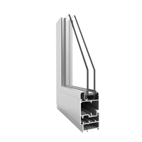 Profil de cadre de porte en aluminium directement de l'usine - Système 55 avec épaisseur de 2,0 mm Services OEM/ODM
