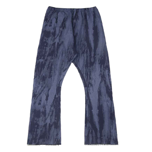 Men's <b>Tie</b> <b>Dye</b> Flare Pants Elastic Waist Drawstring Casual Autumn Cotton Breathable Knitted Midweight Flared Pants Baggy <b>Trousers</b> - Product Image 5