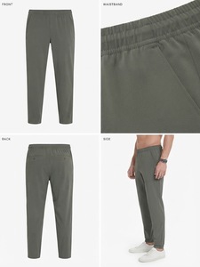 Pantalon de jogging pour homme en coton 100% de haute qualité, personnalisé, avec cordon de serrage, poches latérales, taille élastique, décontracté, léger, pour le printemps - Product Image 4