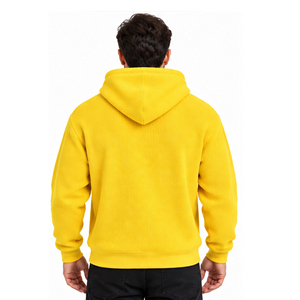เสื้อฮู้ดดี้ผ้าวาฟเฟิลผู้ชาย สไตล์ลำลอง แขนยาว มีฮู้ด สตรีทแวร์ เสื้อสเวตเชิ้ต ขายส่งจากโรงงานเสื้อผ้า เสื้อฮู้ดดี้ผ้าวาฟเฟิล - Product Image 6