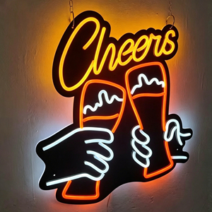 Letreros de neón LED, publicidad 3D con control remoto, ideales para espacios comerciales, fiestas de cumpleaños, clubes, cafeterías y otros lugares. - Product Image 3