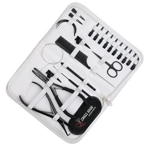 Kit d'outils pour extensions capillaires : Outil à boucle, Mini-ciseaux à queue, Aiguille courbée, Pinces de sectionnement, Pince à sertir et déboucler - Product Image 1
