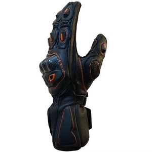 Leather Full Finger <b>Gloves</b> Breathable Zipper Closure Cycling Men Summer Riding <b>Gloves</b> <b>Touch</b> <b>Screen</b> Comfortable Anti Slip Hook - Product Image 5