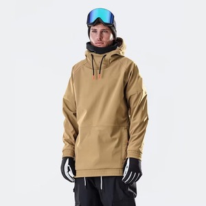 Chaqueta Impermeable para Esquí y Snowboard para Hombre, Color Bronceado, Gris Claro, Naranja, Negro, con Capucha, Tipo Anorak, Bolsillo Canguro, Tecnología Gore-Tex - Product Image 1