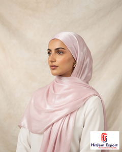 Luxury Chiffon Scarf Soft <b>Silk</b> Feel <b>Head</b> <b>Wrap</b> Shawl OEM ODM Private Label Customized Textile Manufacturer India - Product Image 6