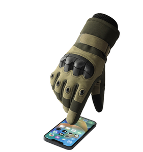 Guantes de Motocross para Hombre y Mujer, de Piel Vacuna, con Cierre de Gancho y Bucle, Antideslizantes, Resistentes al Viento, con Forro Térmico y Pantalla Táctil - Product Image 4