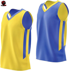 Men TriPro Sports Basketball Jersey Sleeveless V Neck Reversible Mesh Quick Dry Team Uniform Custom Logo Sports <b>Top</b> All Seasons - Product Image 3