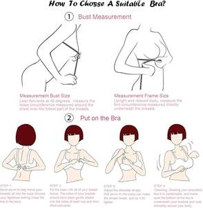 Womens Plus Size Sports <b>Bra</b> <b>Front</b> <b>Closure</b> Wirefree Breathable Lace Design - Product Image 5