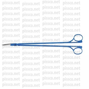 Pinza Bipolar Pissco, 45 curvo hacia abajo, 220 mm (8 34) de longitud de trabajo, 125mm, ancho aislado en forma de bayoneta, 1mm - Product Image 5