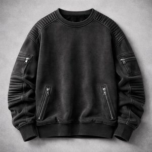 Sudadera Personalizada OEM para Hombre, de Invierno, con Pedrería, Corte Regular, Forro Polar, Impermeable, Ecológica, con Cierre Frontal y Bolsillos Personalizables - Product Image 4