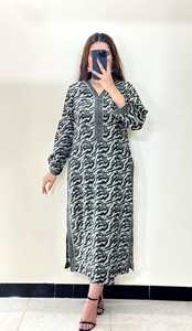 Ensemble de robe en coton imprimé, vêtements indiens et pakistanais, collection d'été, doux et respirant, tenue pour femmes en 3 pièces, à porter au quotidien - Product Image 5