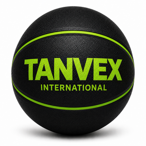 Ballon de basketball TANVEX International, taille personnalisée, revêtement PVC, chambre à air en caoutchouc naturel, durable, écologique, 600-650g, modèle TI-BB-0005 - Product Image 4
