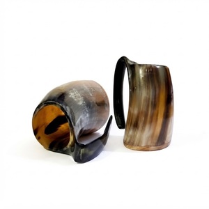 Chope à boire viking artisanale en corne de buffle naturelle, tasse à bière médiévale, sans danger pour les aliments, pour la maison, le bar, les pubs, les cadeaux - Product Image 1