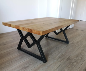 Table basse de style antique haut de gamme en noyer et noir mat, en bois et pierre, pour salon et salle à manger - Product Image 3