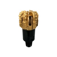 Foret en acier au carbone diamanté PDC forgé de grande taille 165 mm, canal de flux unique, forage de puits efficace, outil de forage dur