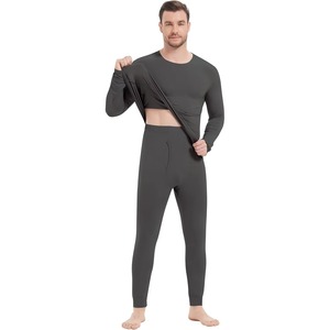 Faible MOQ Nouveauté 2026 Ensemble de sous-vêtements thermiques pour homme à manches longues en Modal/Coton super doux et épais avec empiècements Automne - Product Image 4