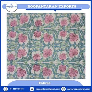 Tela de popelina estampada floral de 5 yardas, tela de algodón estampada a mano de 20 hilos, tela tejida de 43 pulgadas para textiles del hogar - Product Image 2