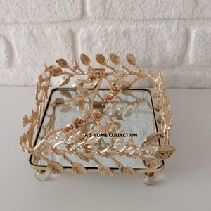 Bandeja para Servir Dulces con Diseño Trenzado, Soporte de Metal Dorado Hecho a Mano para Chocolates, para Uso en Restaurantes - Product Image 1