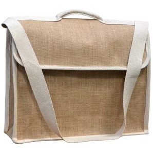 Multipurpose Jute <b>File</b> Bag – Natural Fiber Office Document Carry Bag for <b>Files</b>, Reports and Stationery - Product Image 3