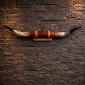 Hs Husnain Crafts - Escultura de Pared de 2 Piezas, Hecha a Mano con Cuerno de Búfalo Natural, Estilo Art Deco, Pulida y Elegante, Decoración para el Hogar o Bodas - Product Image 2