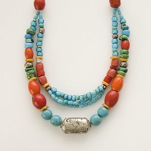 Resin Jewellery Necklace for Women and Girls Beaded Handcrafted Fashion Pendants for Bridal Vintage - Product Image 4