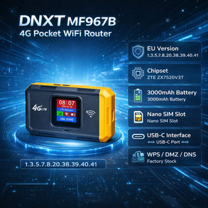 Dnxt Wifi Mobil Wifi6 300mbps Pocket Wi-Fi Wps 3000mah อุปกรณ์กระจายสัญญาณ Wi-Fi พกพา ความเร็ว 300mbps แบตเตอรี่ 3000mah ของแท้จากโรงงาน ใช้งานได้ฟรีสำหรับการเดินทาง - Product Image 2