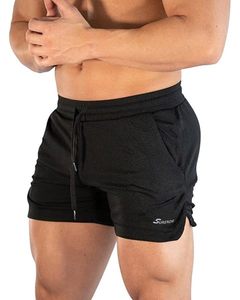 Shorts de bain décontractés pour hommes 100 % coton, couleur unie, avec poches, séchage rapide, taille à cordon de serrage, longueur mi-cuisse, garniture orange turquoise - Product Image 2