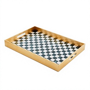 Bandeja de Servir Hexagonal de Laca de Alta Calidad, Tendencia en el Mercado, Bandeja de Laca Multiusos OEM de Fábrica Vietnamita HNH Craft Directamente - Product Image 4