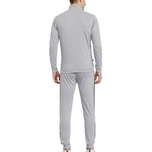 Men Breathable Fleece Color Blocking Tracksuit Set Full <b>Zip</b> <b>Hooded</b> Sweatshirt Side Pockets Casual Jogger Pants Winter - Product Image 2