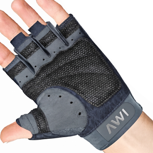 Gants de fitness unisexes demi-doigts avec protection de la paume pour la musculation et l'entraînement en salle de sport, fermeture auto-agrippante - Product Image 2