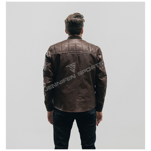 Veste en cuir véritable pour homme style Brando, veste de motard Perfecto noire, service OEM personnalisé - Product Image 6
