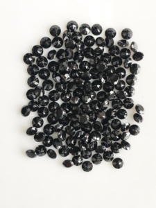 Spinelle noire naturelle 4,5 mm, taille brillant ronde, pierres précieuses de qualité supérieure pour la fabrication de bijoux - Product Image 2