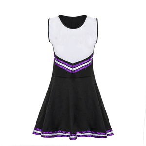 Uniforme de cheerleading haut de gamme pour femmes, tenue de cheerleader en deux pièces, vêtements d'équipe personnalisés, fabricant et fournisseur OEM à marque privée - Product Image 3